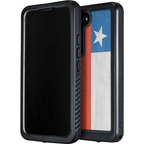 Chile Flag Distressed Galaxy S23 Plus Waterproof Case